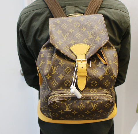 LOUIS VUITTON Backpack Handbag Monogram Canvas Montsouris GM