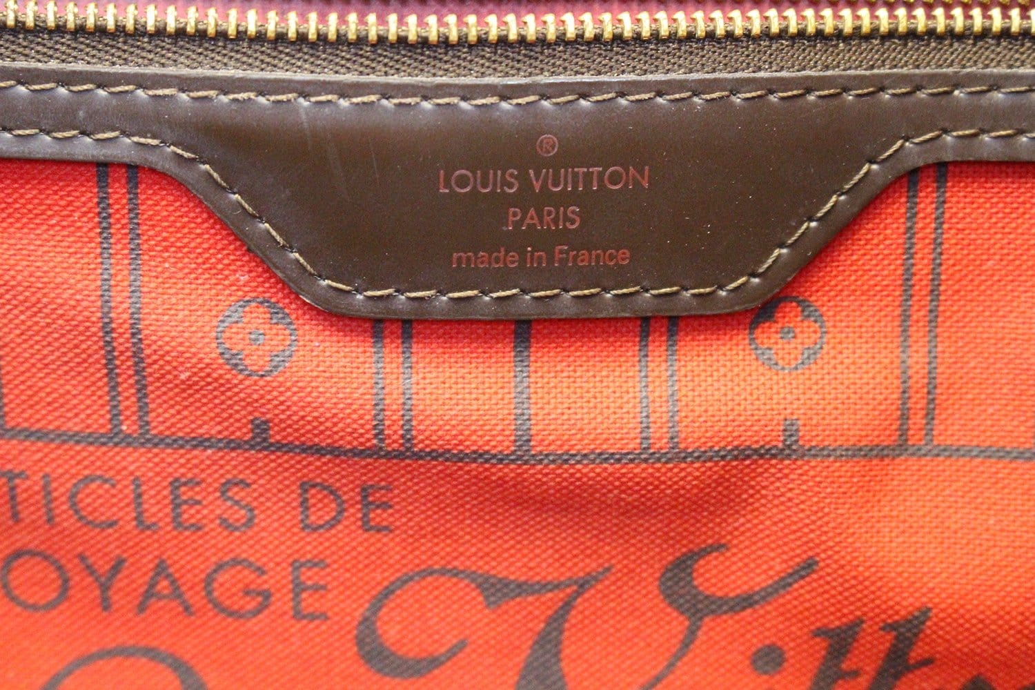 Pre-owned Louis Vuitton Neo Neverfull Damier Ebene Gm Cerise