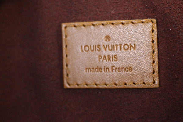 Louis Vuitton Belmont Damier Ebene Shoulder Handbag - Lv logo