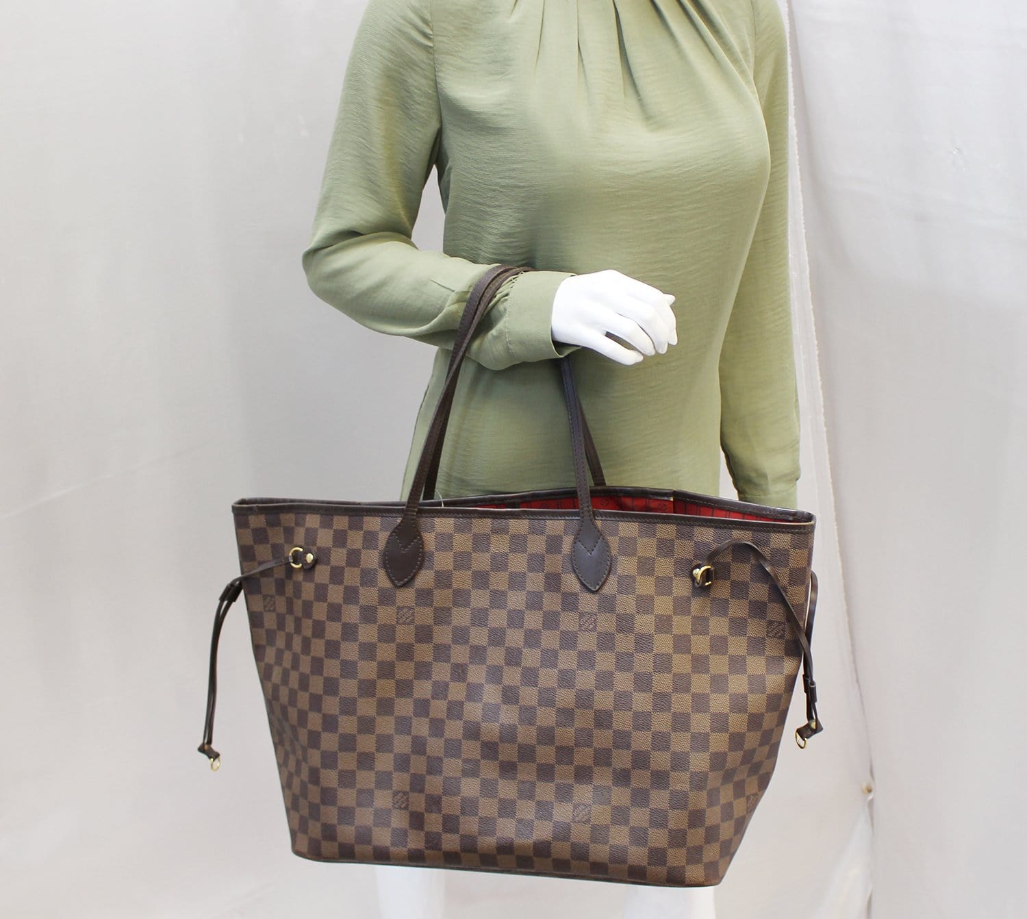 Pre-owned Louis Vuitton Neverfull Damier Handbag Archives - Boca Pawn