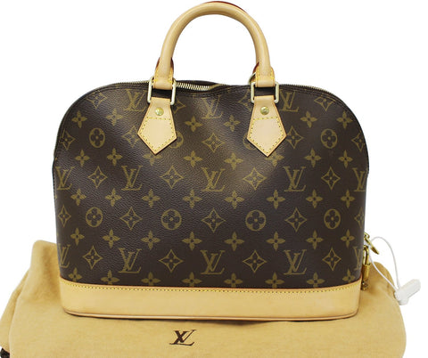 LOUIS VUITTON Monogram Canvas Alma Brown Handbag - 30% Off
