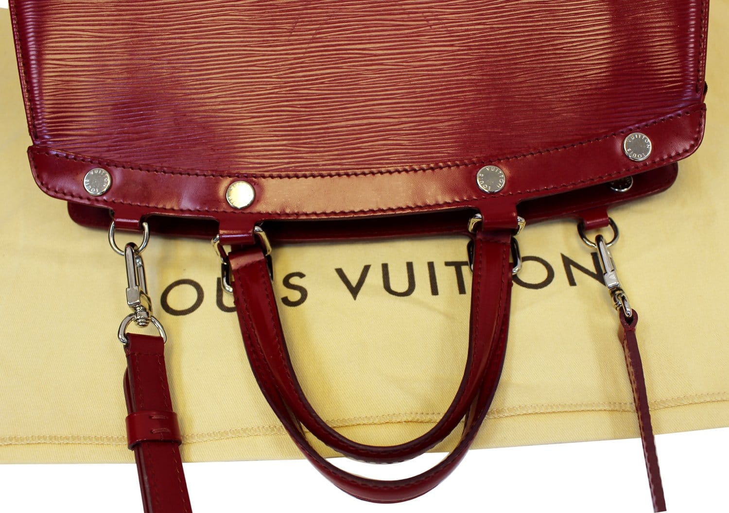 Louis Vuitton Carmine Epi Leather Brea MM bag