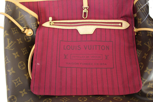 LOUIS VUITTON Pre Owned Monogram Neverfull MM Shoulder Bag Fuchsia