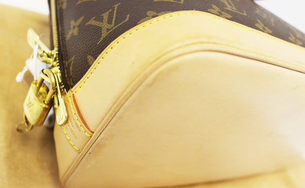 Louis Vuitton Monogram Handbag - Louis Vuitton Alma leather