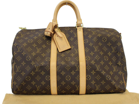 LOUIS VUITTON Monogram Canvas Keepall Bandouliere 45 Bag