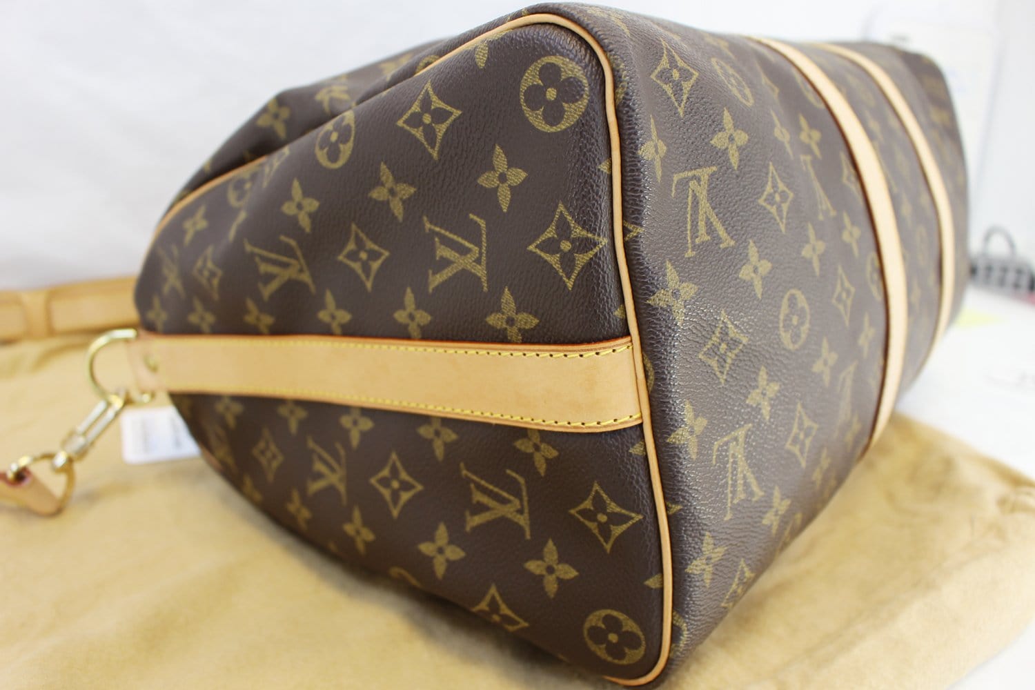 Louis Vuitton Crafty Keepall 45 Bag M45473 Travel Hand Shoulder Purse Auth  New