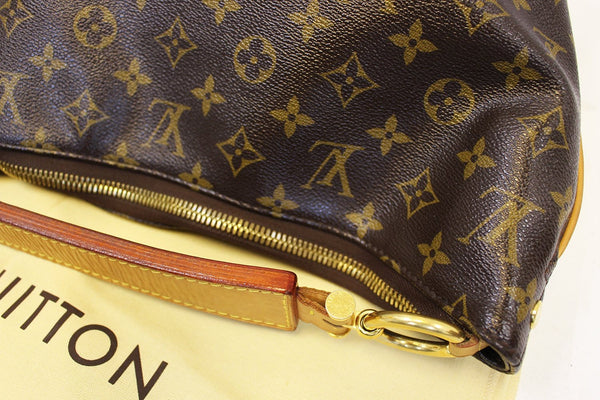 LOUIS VUITTON Monogram Canvas Sully MM Brown Shoulder Bag