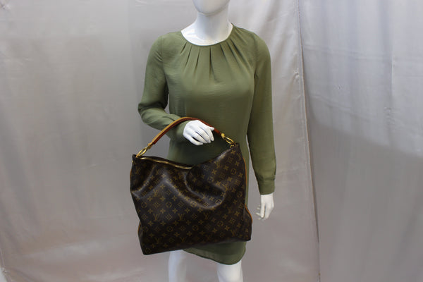 LOUIS VUITTON pre Owned Shoulder Bag Monogram Canvas Sully MM Brown