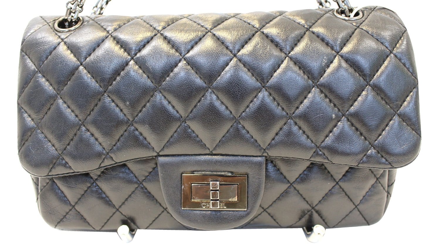 Chanel Small Reissue 226 2.55 SO Black Aged Calfskin Black Hardware –  Madison Avenue Couture