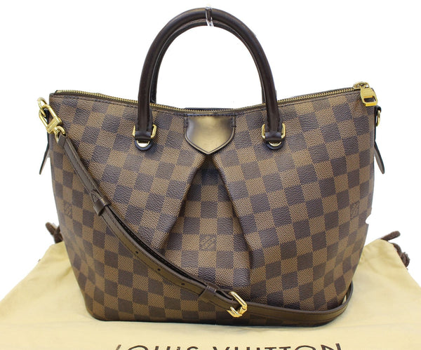 LOUIS VUITTON Damier Ebene Siena MM Shoulder Handbag