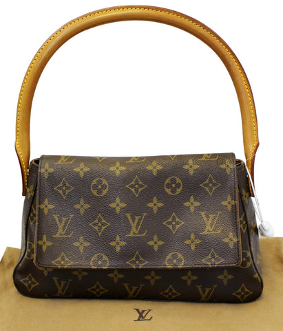 LOUIS VUITTON Monogram Canvas Mini Looping Shoulder Handbag
