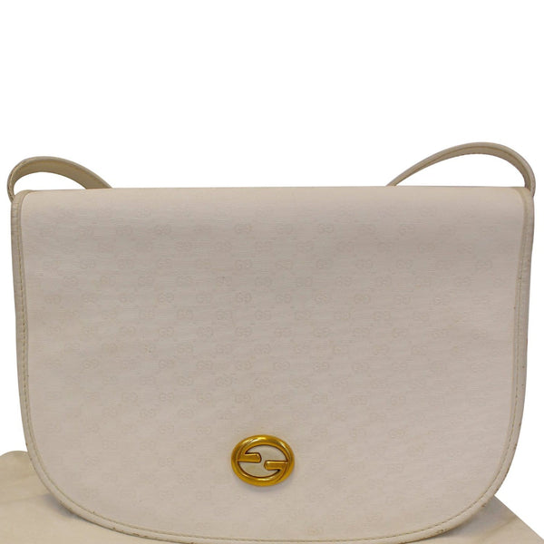 Gucci Crossbody Bag Supreme White Flap Vintage for sale