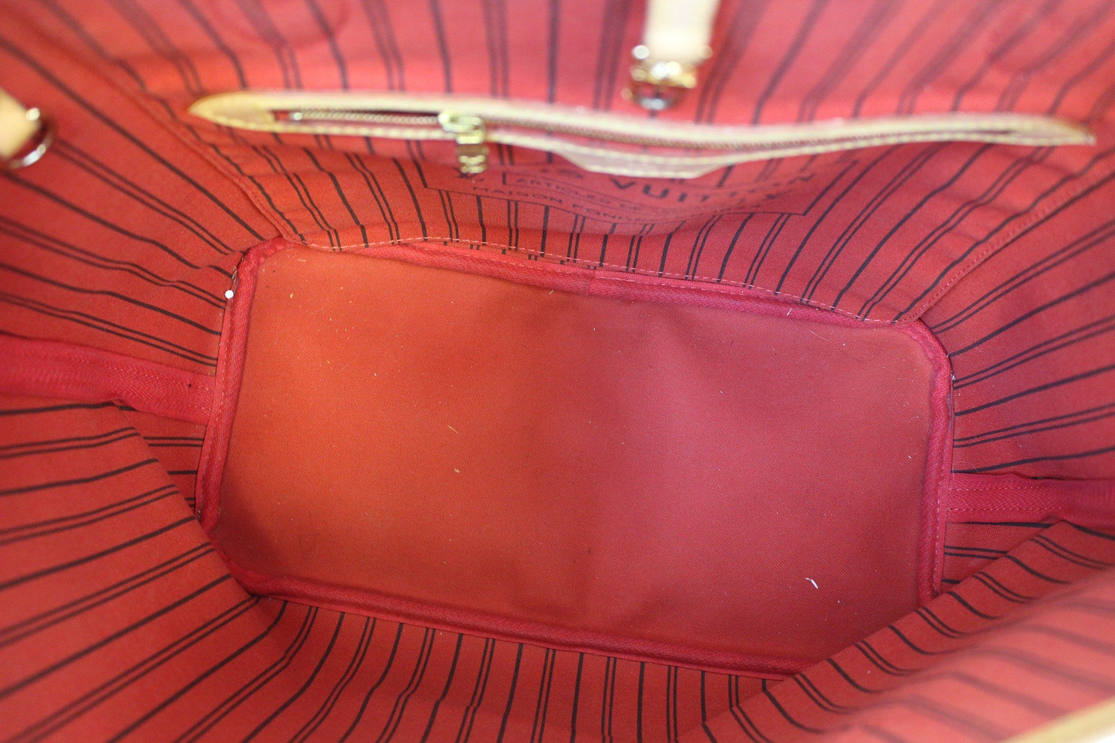 LV Neverfull Bag - O Ring + Leather Shoulder Strap