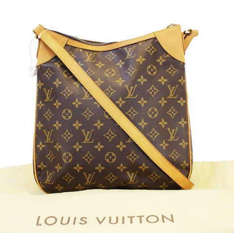 LOUIS VUITTON Monogram Brown Odeon MM Shoulder Bag