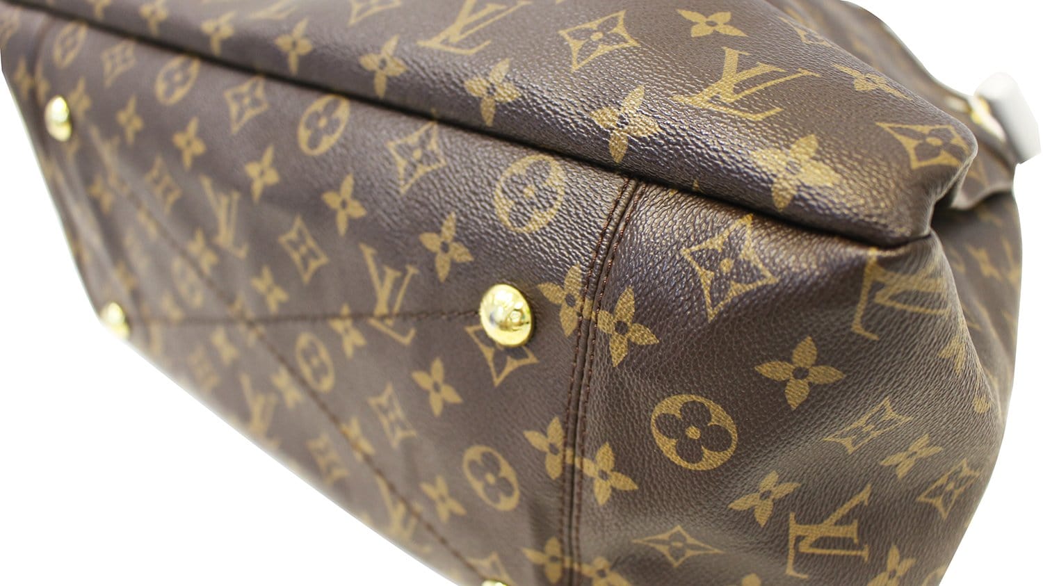 Authentic Louis Vuitton Artsy MM Monogram Canvas Leather Tote Shoulder Bag  CA314