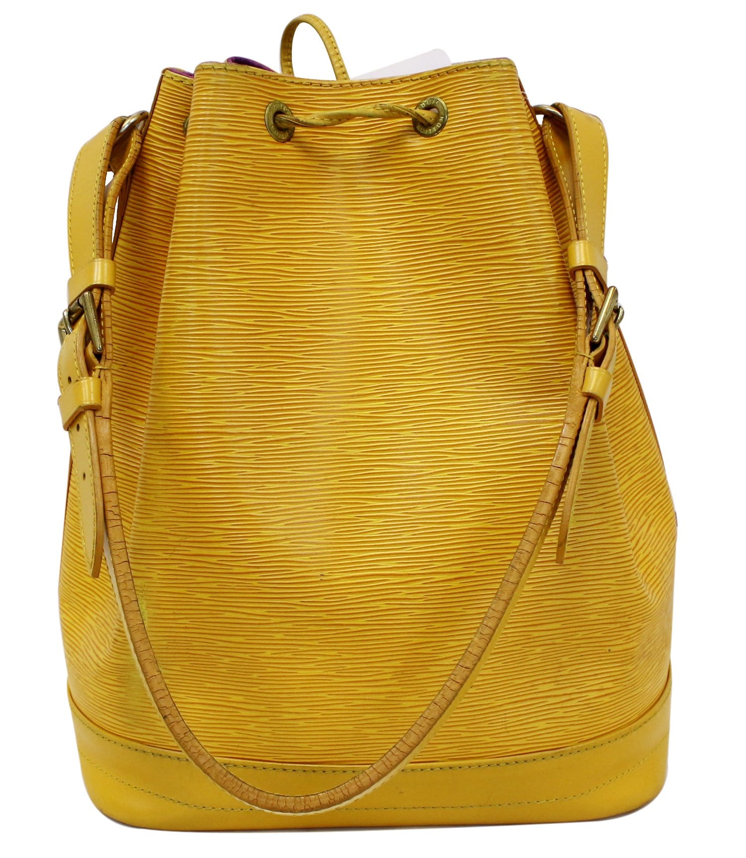 Louis Vuitton Twist Bucket Sac d'Epaule (Ultra Rare) with Pouch 869908 Yellow Leather Shoulder Bag