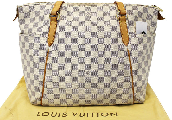 LOUIS VUITTON Damier Azur Totally MM Shoulder Handbag