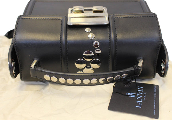 LANVIN Jiji Mini Studded Black Crossbody Bag