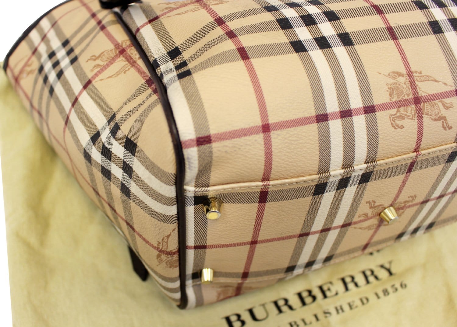 Burberry, Bags, Vintage Burberry Haymarket Check Bowling Bag