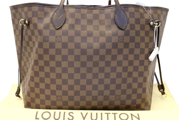 LOUIS VUITTON Damier Ebene Neverfull GM Tote Bag