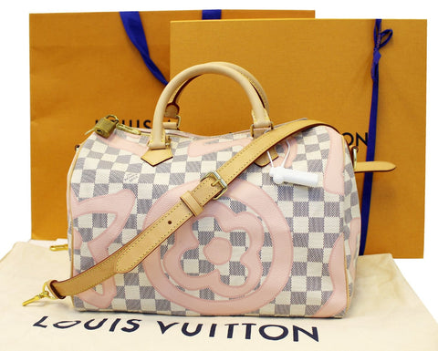 LOUIS VUITTON Damier Azur Tahitienne Speedy 30 Bandouliere Limited Edition