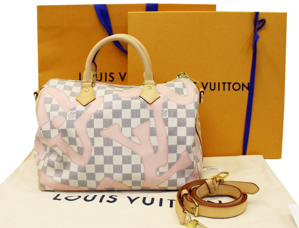 LOUIS VUITTON Damier Azur Tahitienne Speedy 30 Bandouliere Limited Edition