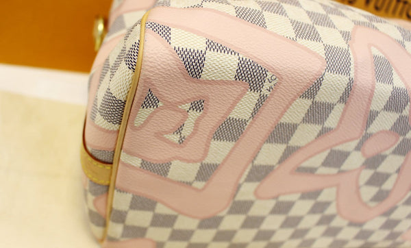 LOUIS VUITTON Damier Azur Tahitienne Speedy 30 Bandouliere Limited Edition
