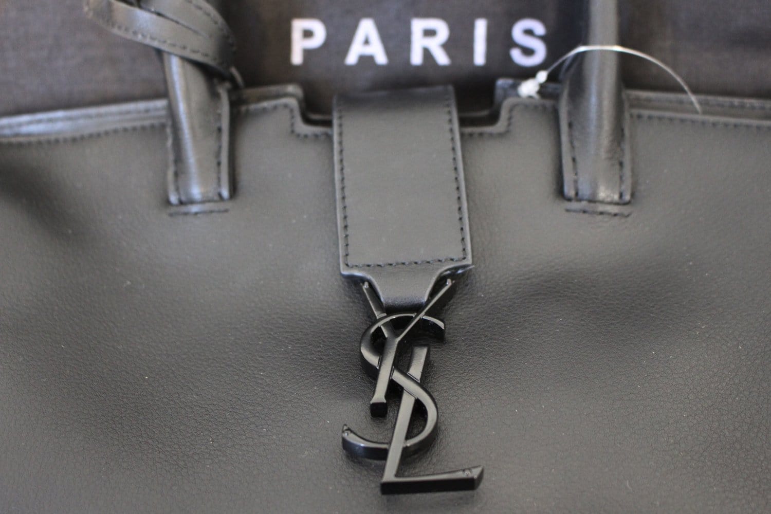 Authentic Yves Saint Laurent YSL Grey Downtown Baby Cabas in Smooth an –  Paris Station Shop