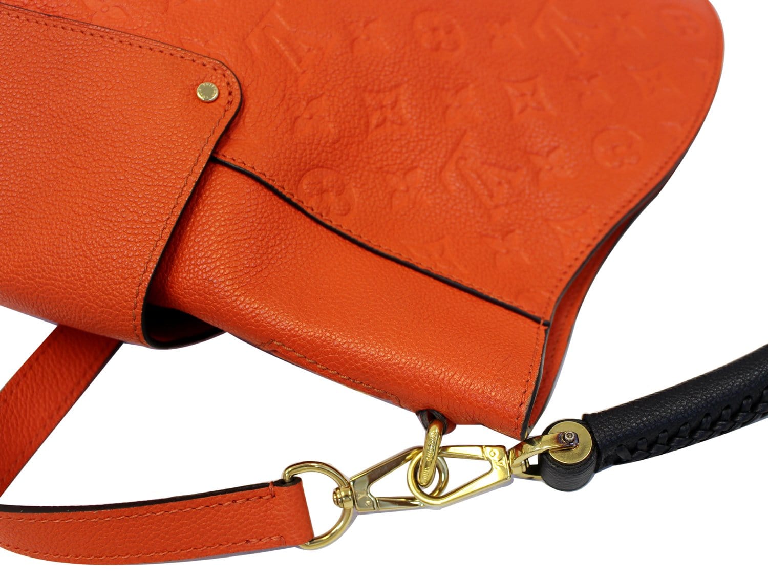 Louis Vuitton Bagatelle Hobo Monogram Empreinte Leather Orange