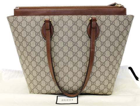 GUCCI GG Supreme Medium Tote Shoulder Bag 415721