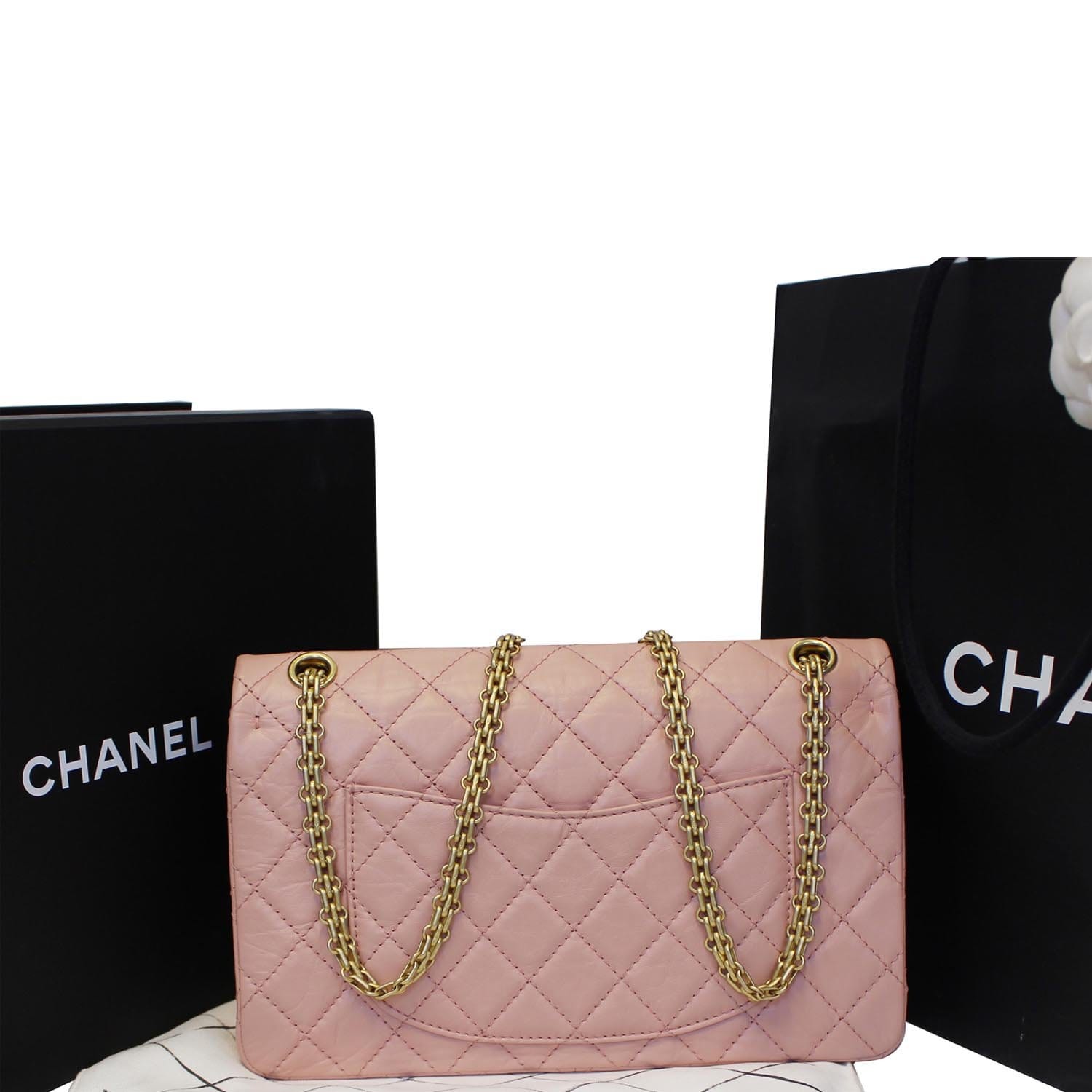 Chanel Pink Reissue 2.55 Mini Crossbody Classic Camera Case Bag