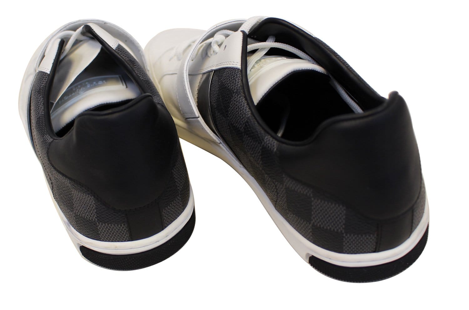 Louis Vuitton, Shoes, Louis Vuitton Mens Sneakers Black Size 1 Damier  Pattern