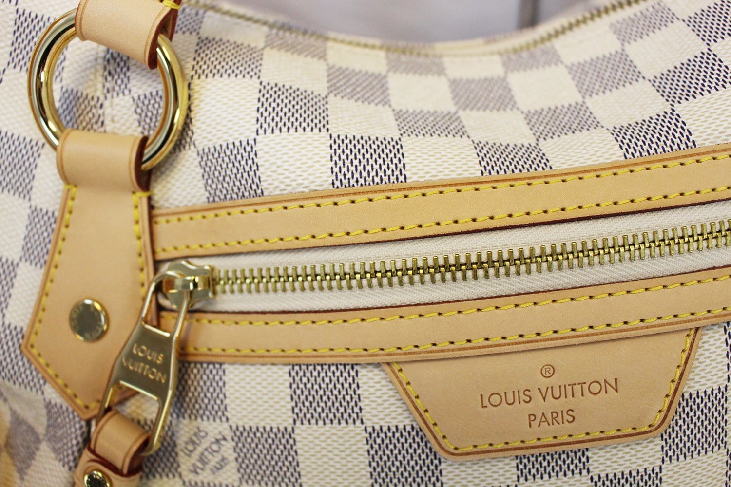 Louis Vuitton Damier Azur Canvas Evora MM Bag - Yoogi's Closet