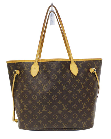 LOUIS VUITTON Monogram Canvas Neverfull MM Brown Tote Bag