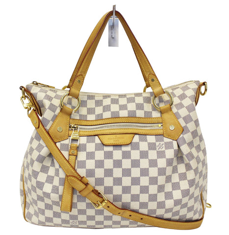 LOUIS VUITTON Shoulder Bag Used  Evora MM Damier Azur Tote