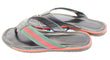 GUCCI Stripe Detail Men's Black Flip Flops