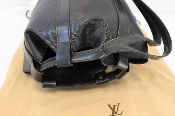 LOUIS VUITTON Epi Leather Black Randonnee PM Backpack