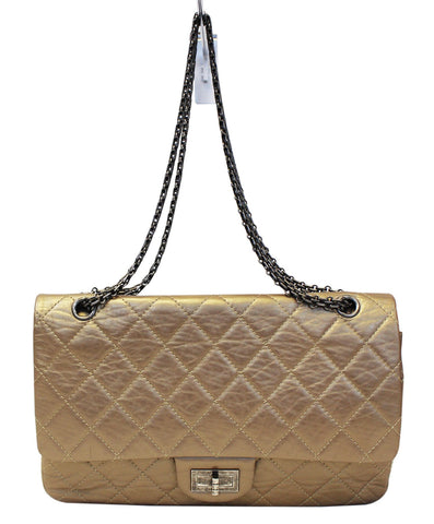 CHANEL Bronze 2.55 Reissue Quilted Classic Calfskin Leather 225 Flap Bag