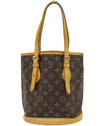 LOUIS VUITTON Monogram Canvas Bucket PM Shoulder Bag