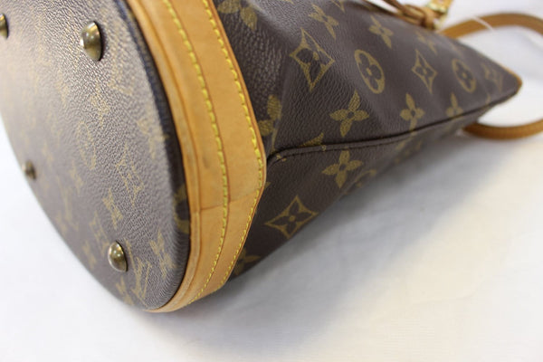 LOUIS VUITTON Monogram Canvas Bucket PM Shoulder Bag
