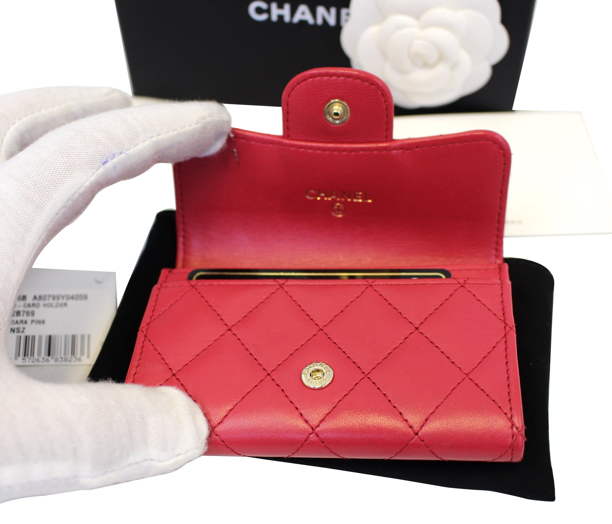 CHANEL, Bags, Chanel Bright Tangerine Orange Lucky Charms Wallet Purse  With The Box And Tags