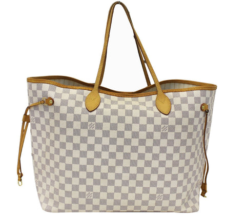 LOUIS VUITTON Neverfull GM Damier Azur Shoulder Bag