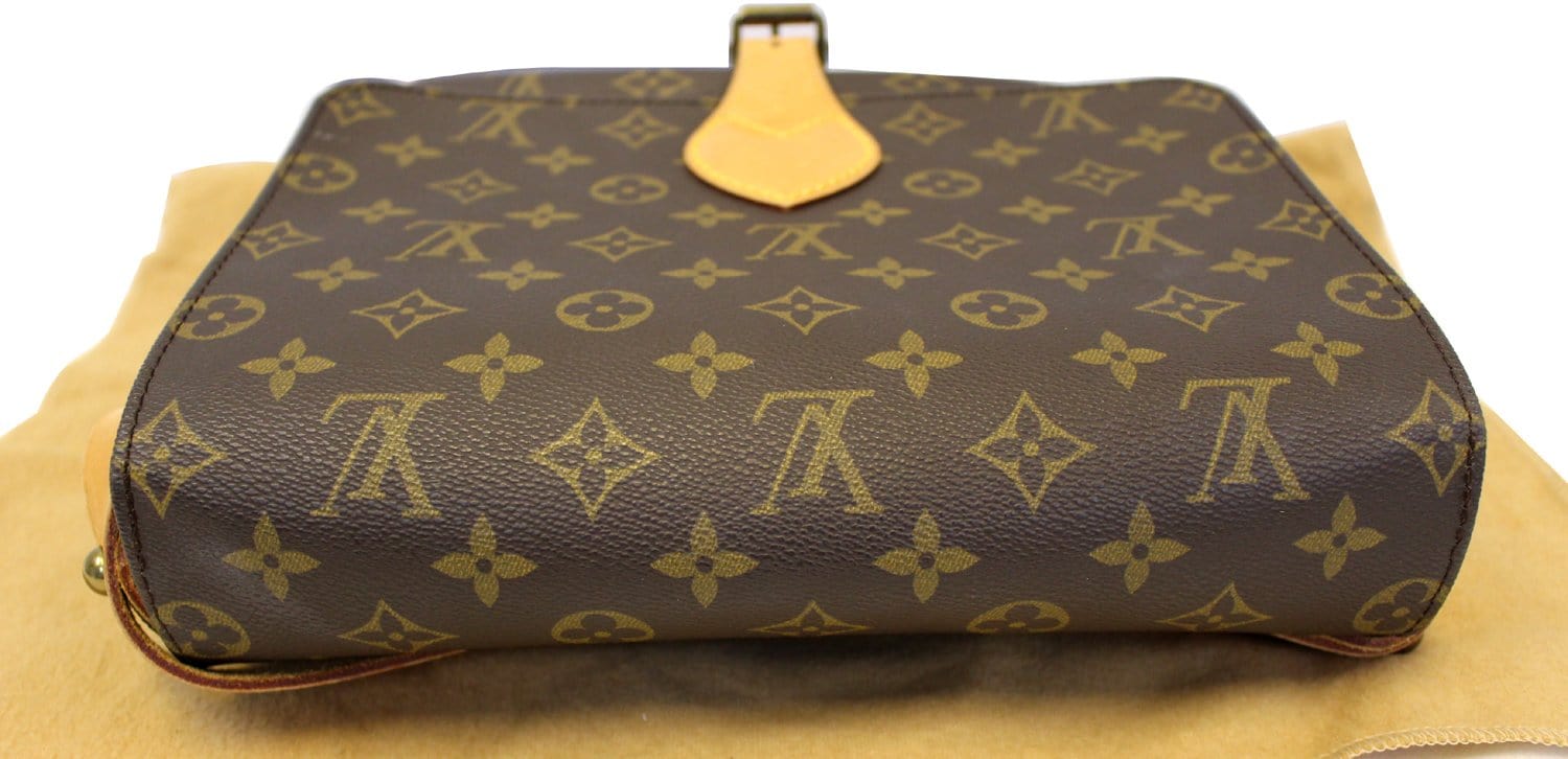 Brown Louis Vuitton Monogram Cartouchiere GM Crossbody Bag