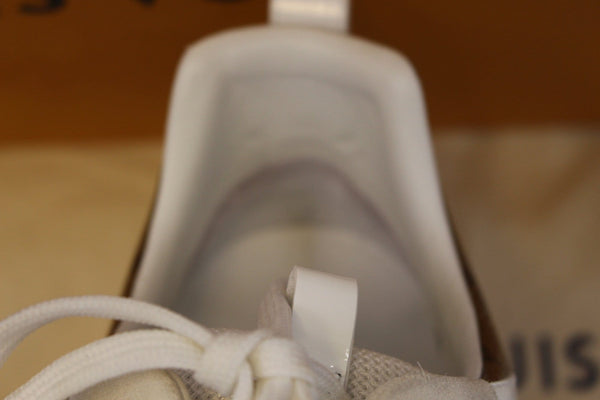 LOUIS VUITTON Monogram Canvas Suede Run Away Sneakers Size 38 