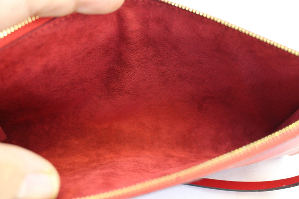 LOUIS VUITTON Epi Leather Red Pochette Accessoires Pouch