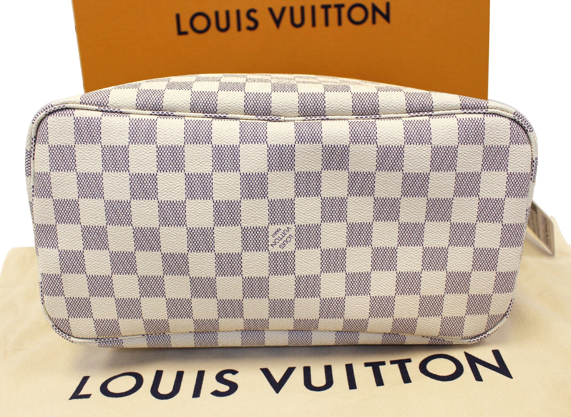 Louis Vuitton Rose Ballerine And Damier Azur Coated Canvas Studded