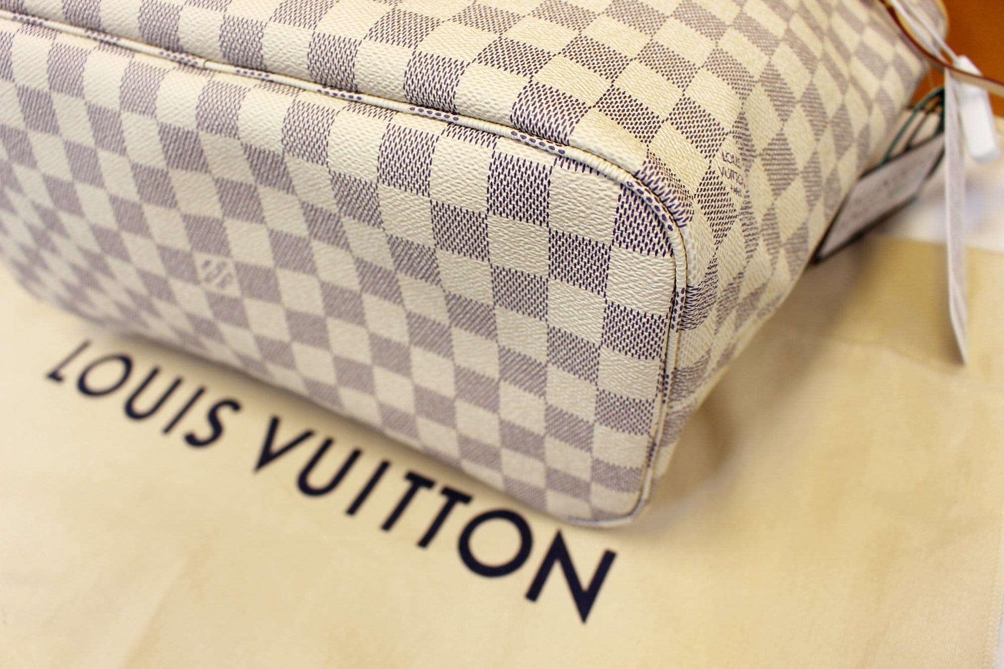 Louis Vuitton Félicie in Damier Azur with Rose Ballerine Lining - SOLD