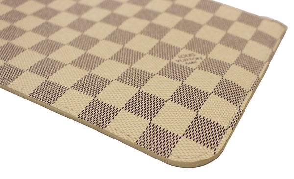 LOUIS VUITTON Damier Azur ROSE BALLERINE Pochette Wristlet Pouch Neverfull MM