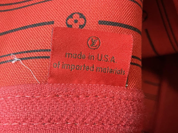 LOUIS VUITTON Neverfull GM Damier Ebene Shoulder Bag Brown