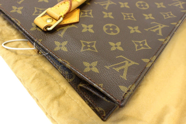 LOUIS VUITTON Monogram Canvas Sac Plat Tote Bag